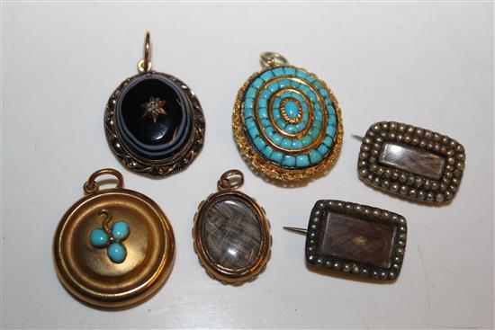 6 x mourning items